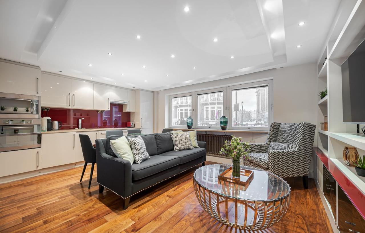 Elegant Ground Floor Apartment With Ac In Knightsbridge Steps Away From Harrods Londyn Zewnętrze zdjęcie